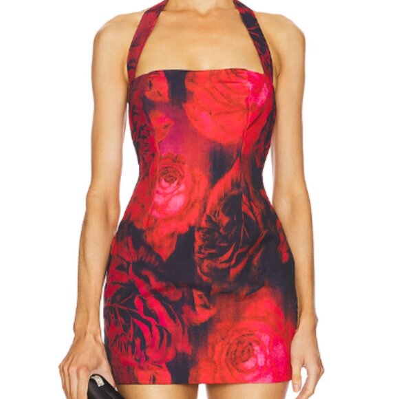 NWT Runaway the Label Aralyn Mini Dress in Giovani print, size S - Picture 2 of 5